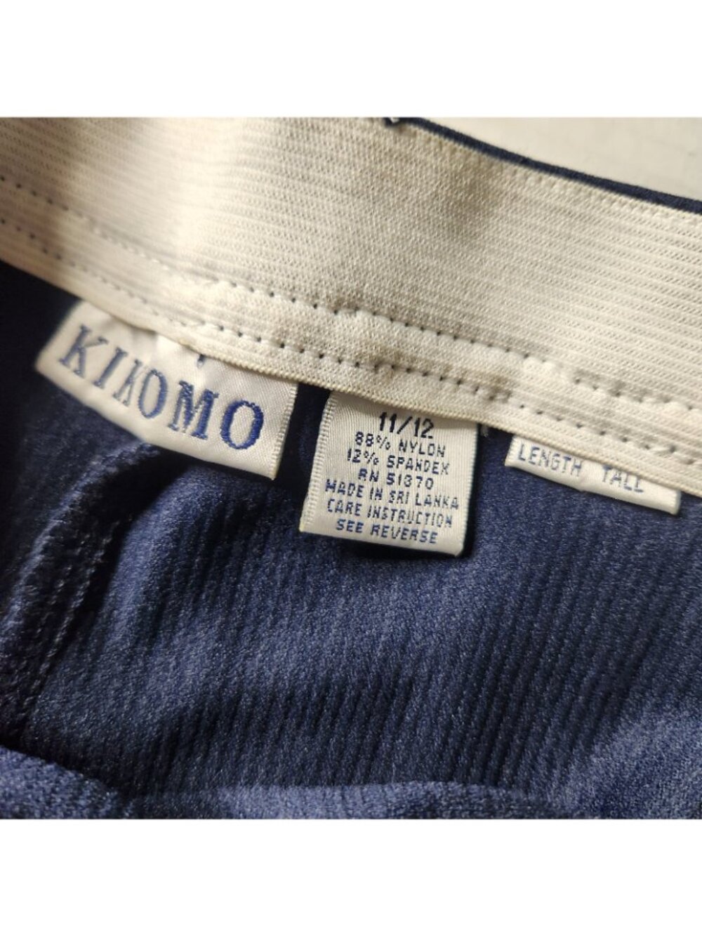 Vinage Kikomo Riding Breeches Equestrian Pants Blue Womens 11/12 Tall Corduroy - Picture 7 of 8